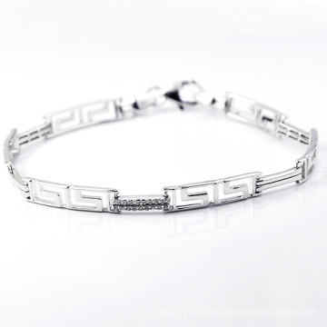 Fashion 925 Silver CZ Jewellery Bracelet (K-1759. JPG)